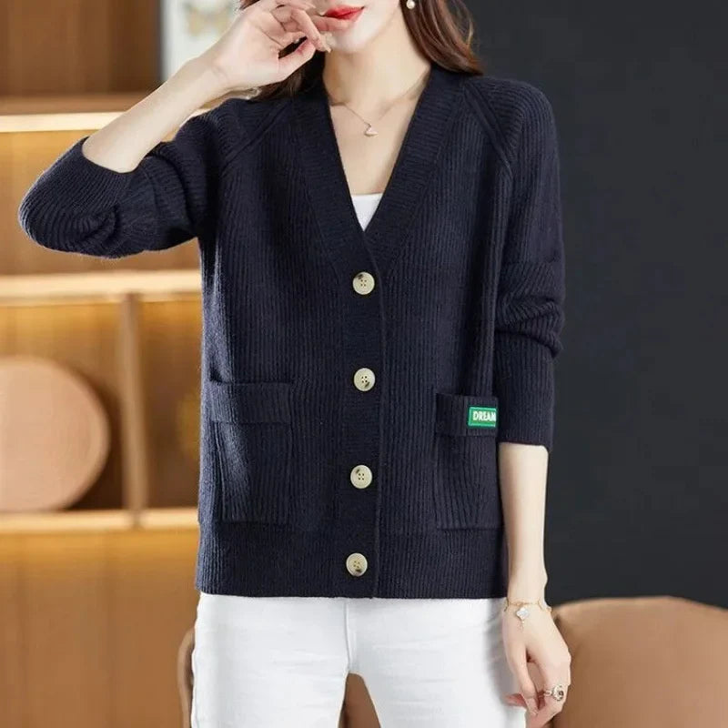 Sweater  V-neck  Cardigan Jacket