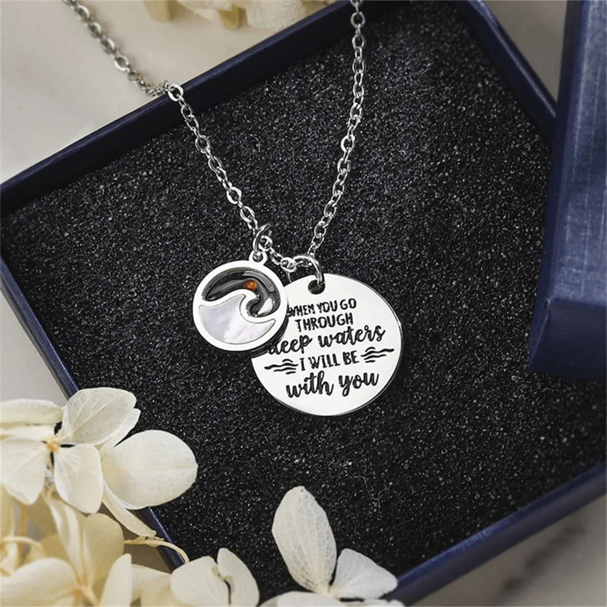 Fashion Faith Mustard Seed Necklace with Bible Verse