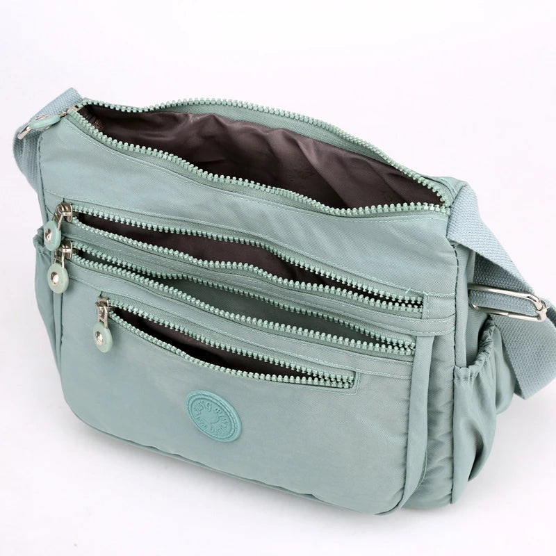 Large Capacity Crossbody Bag with Many Pockets