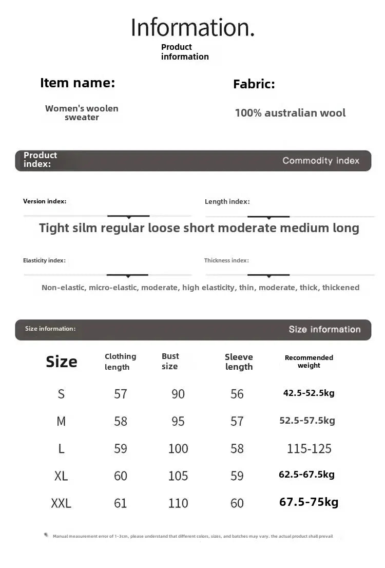 Chic Cashmere Knitted Color Block Patchwork Loose-Fit Style Pullover