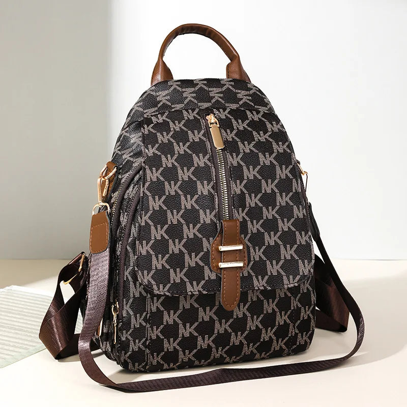 Eco-Leather Anti Theft Travel Backpack