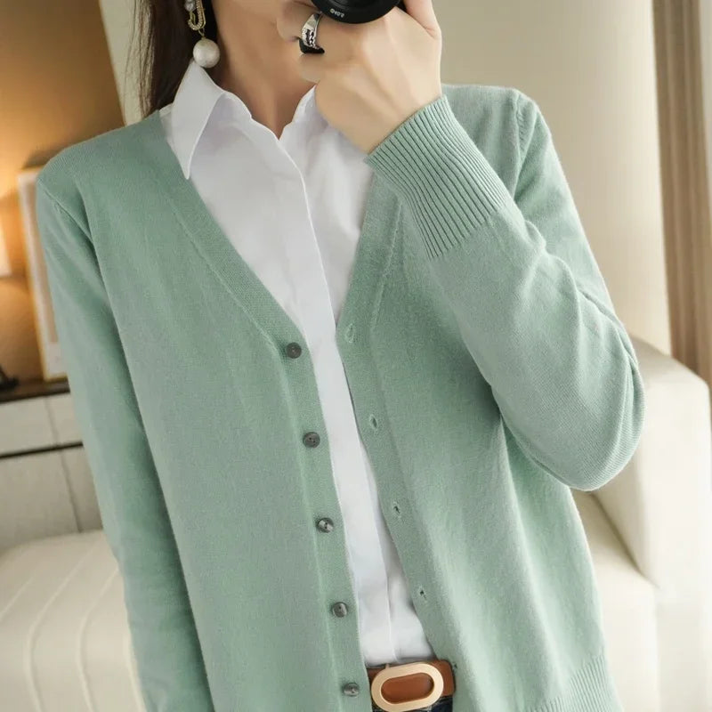 Baby Soft V-neck Slim Cardigan