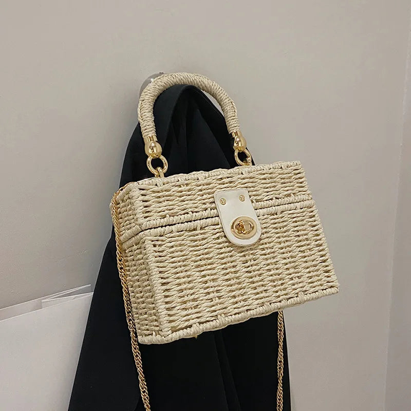 Bohemian Small Rattan Straw Crossbody Shoulder Bags