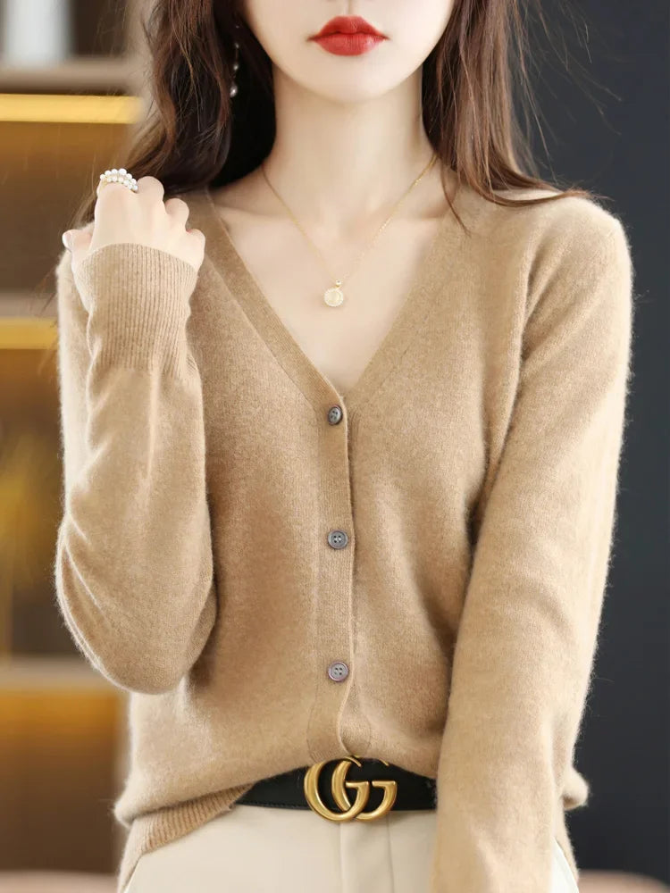 Baby Soft V-neck Slim Cardigan