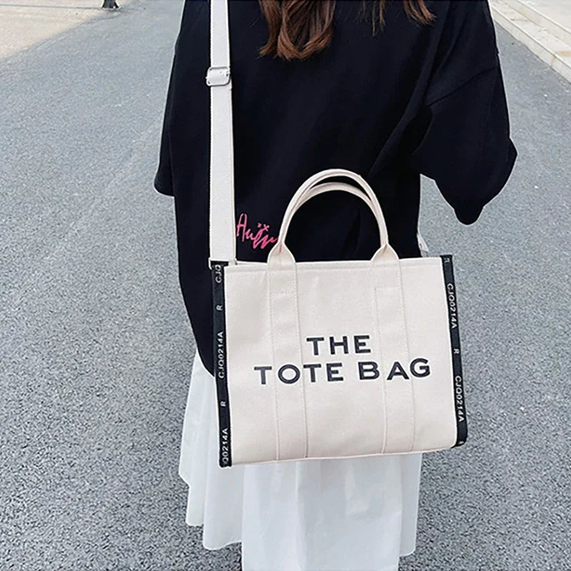 The Tote Bag, Trendy Canvas Handbag.