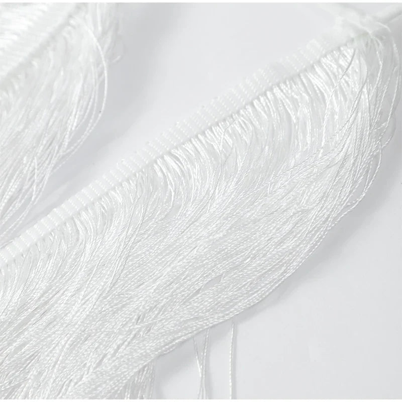 Tassel Back Slit Halter Off Shoulder Long Dress