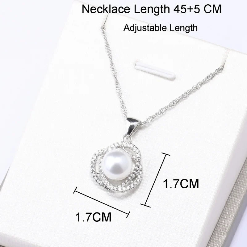 Real Freshwater Natural Pearl Jewelry Set - Necklace, Earring, Ring