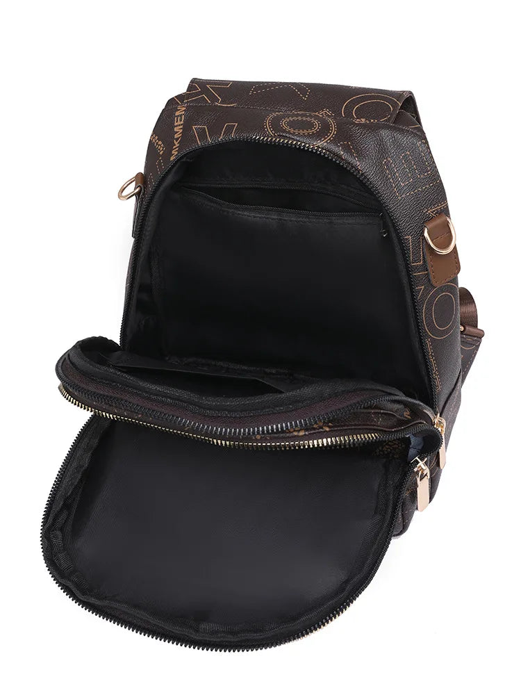 Eco-Leather Anti Theft Travel Backpack