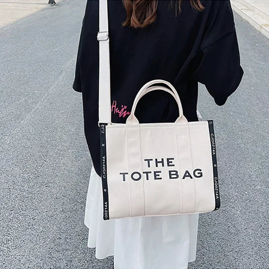 The Tote Bag, Trendy Canvas Handbag.