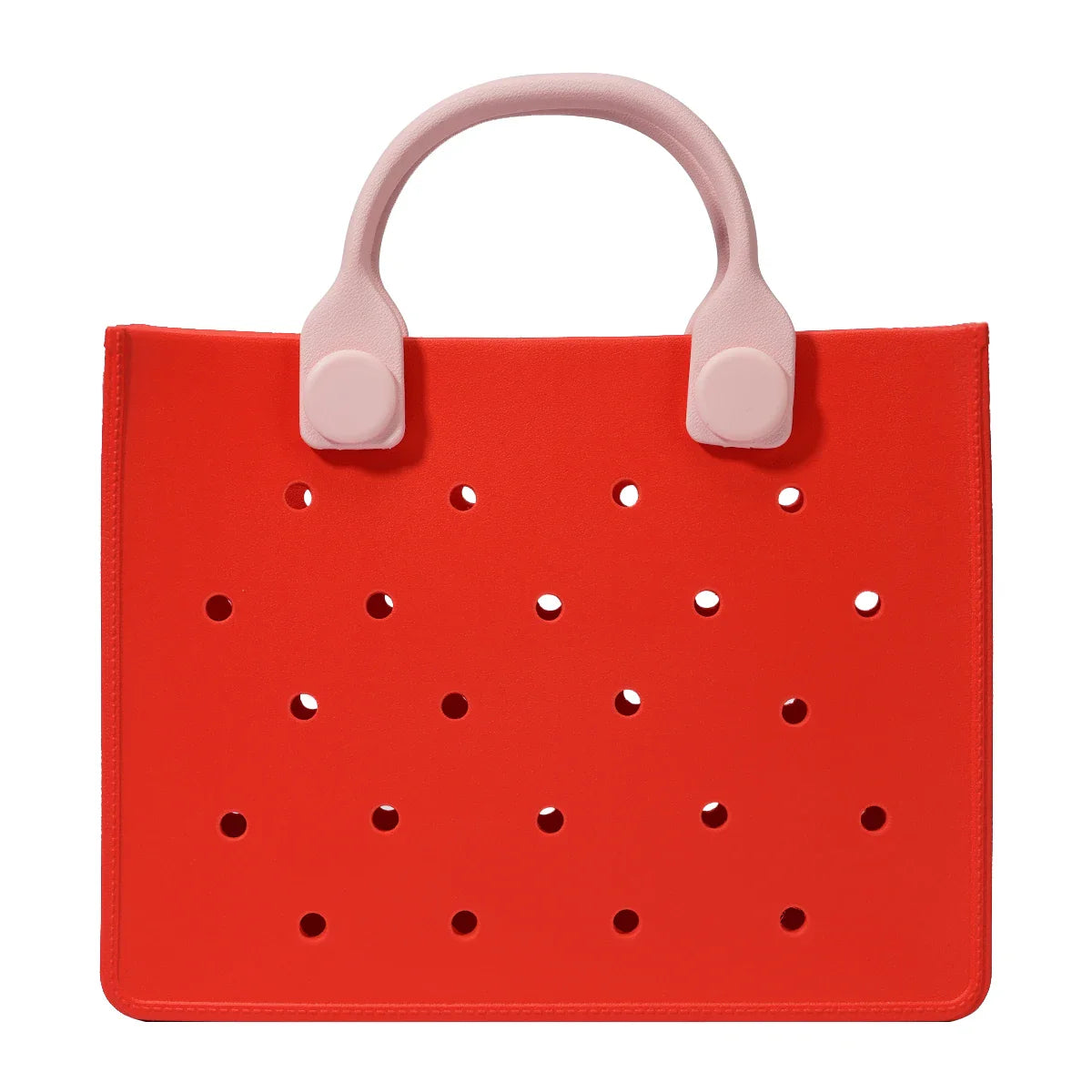 New! Charms Style Bogg Bag Hole Punched Lightweight Tote Bag - Variety of Colors - Mix and Match!