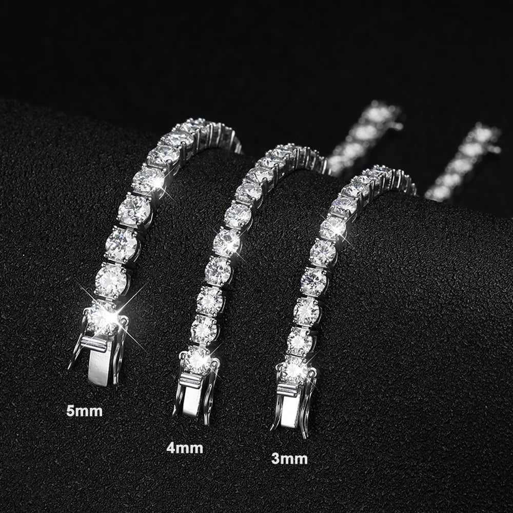 Exquisite Moissanite Diamond Tennis Bracelet.