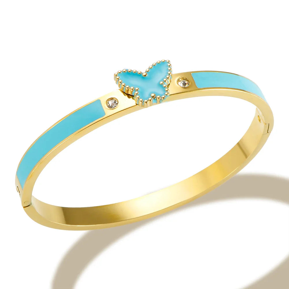 Exquisite Retro Butterfly Bracelet Bangles