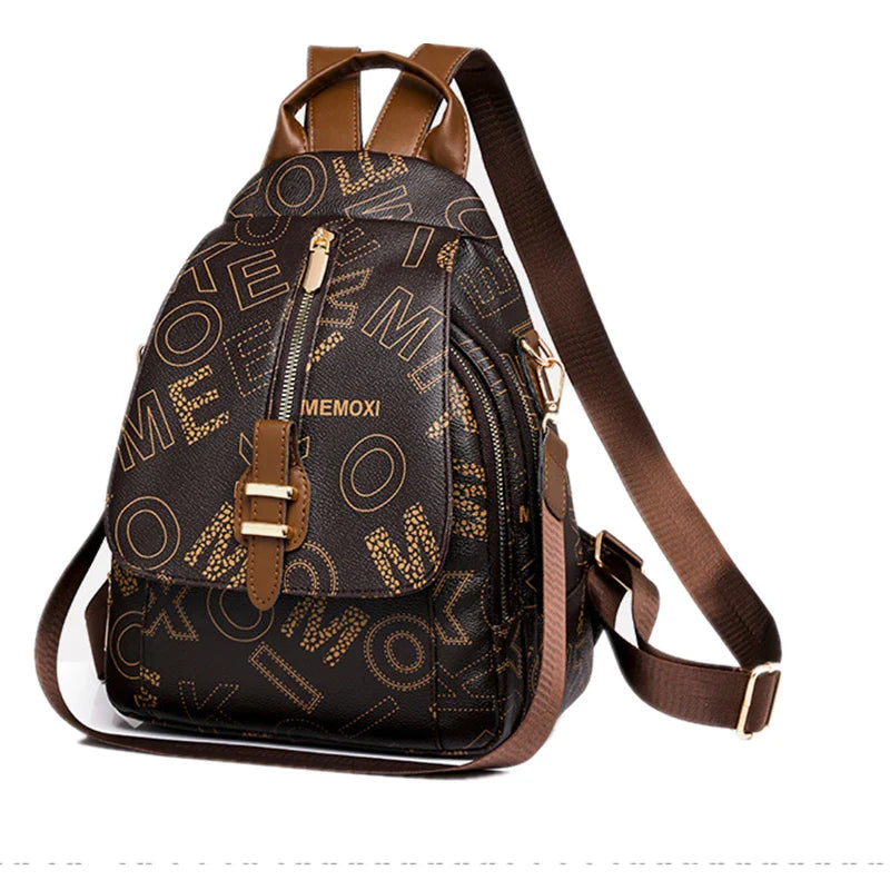 Eco-Leather Anti Theft Travel Backpack