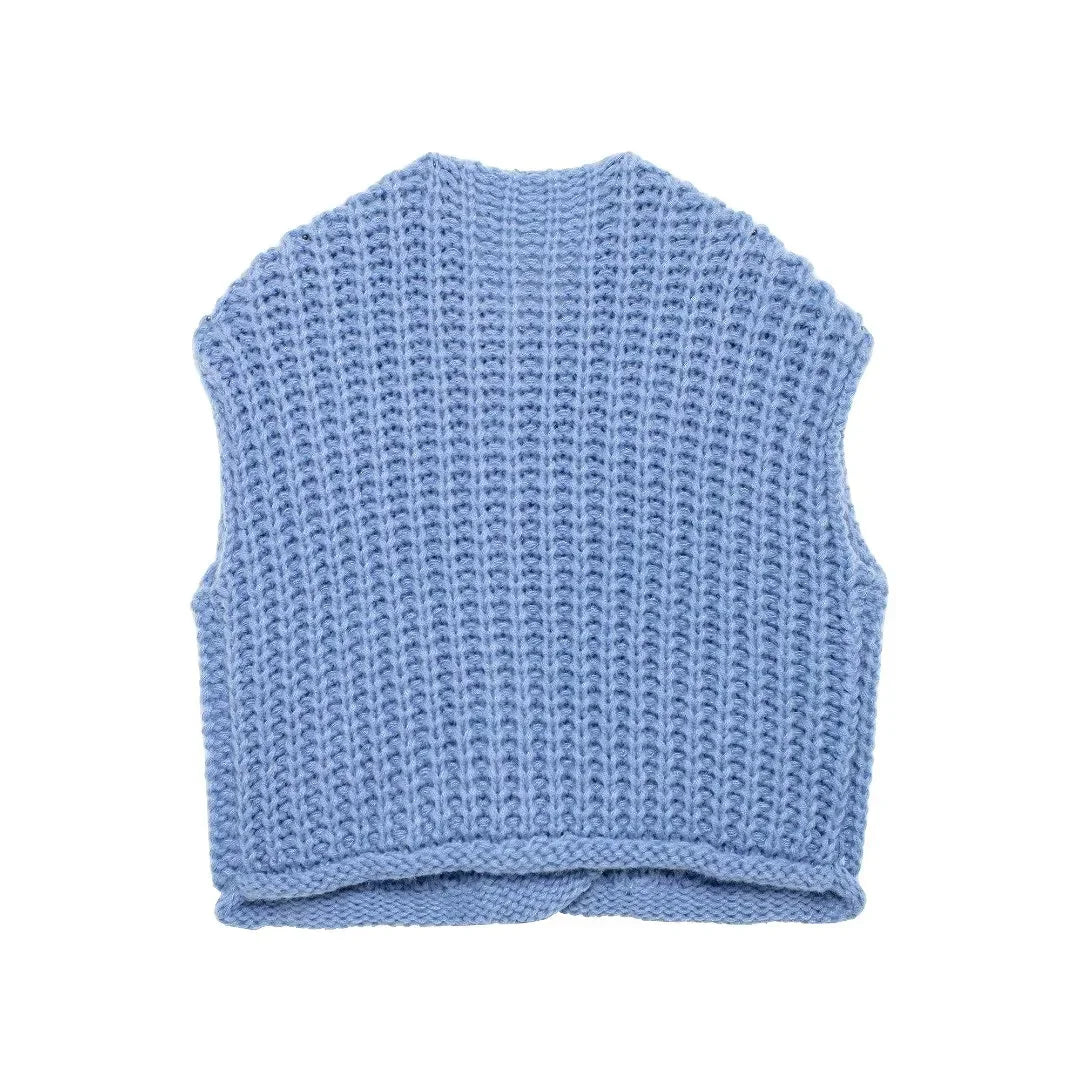 Knit Sweater  Sleeveless Vests