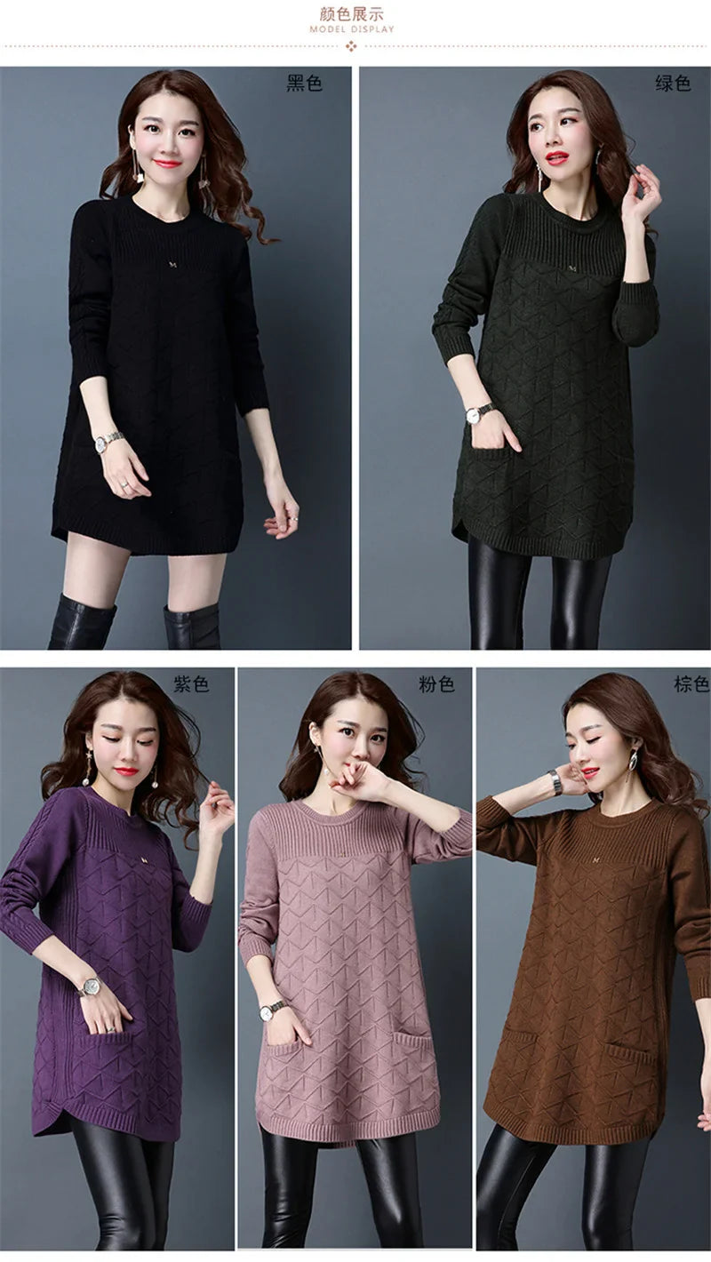 Winter Long Sweater Pullover