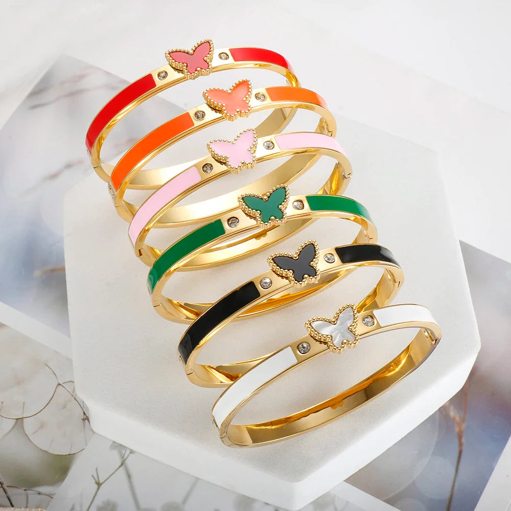 Exquisite Retro Butterfly Bracelet Bangles