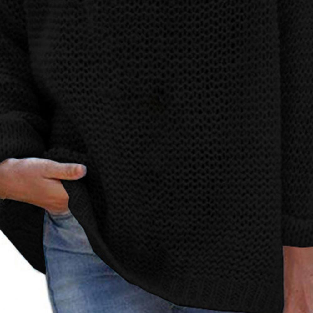 Trendy  Loose Fit V-Neck Sweater Knitted Top