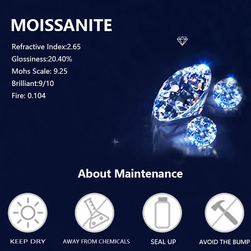 Brilliant Beating Heart 1 Carat Diamond Pendant Necklace - GRA Certified Moissanite