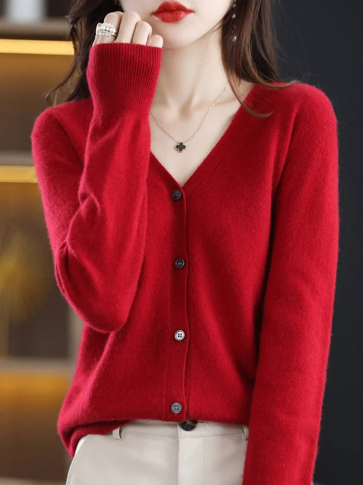 Baby Soft V-neck Slim Cardigan