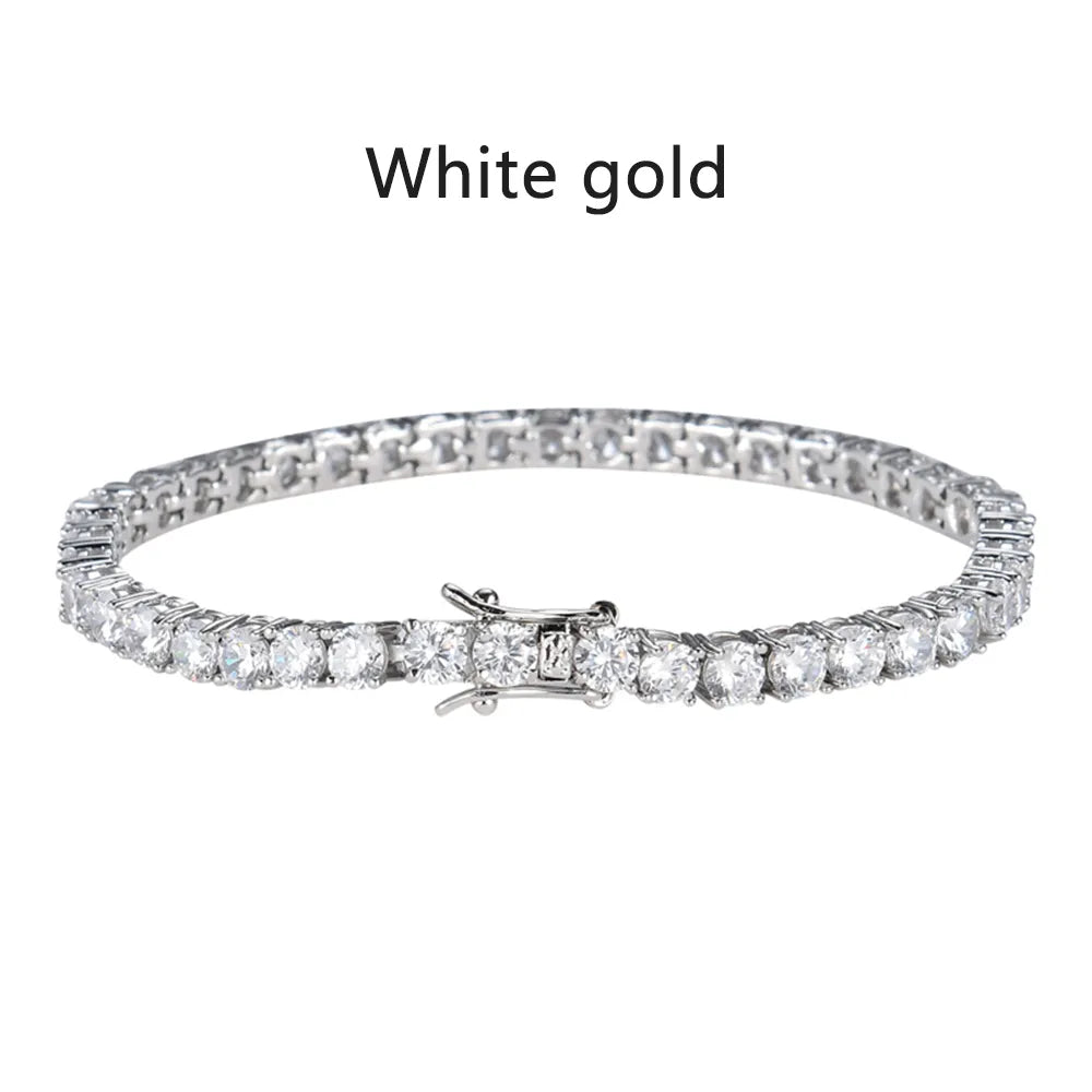 Exquisite Moissanite Diamond Tennis Bracelet.