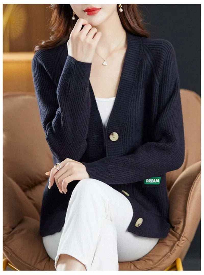 Sweater  V-neck  Cardigan Jacket