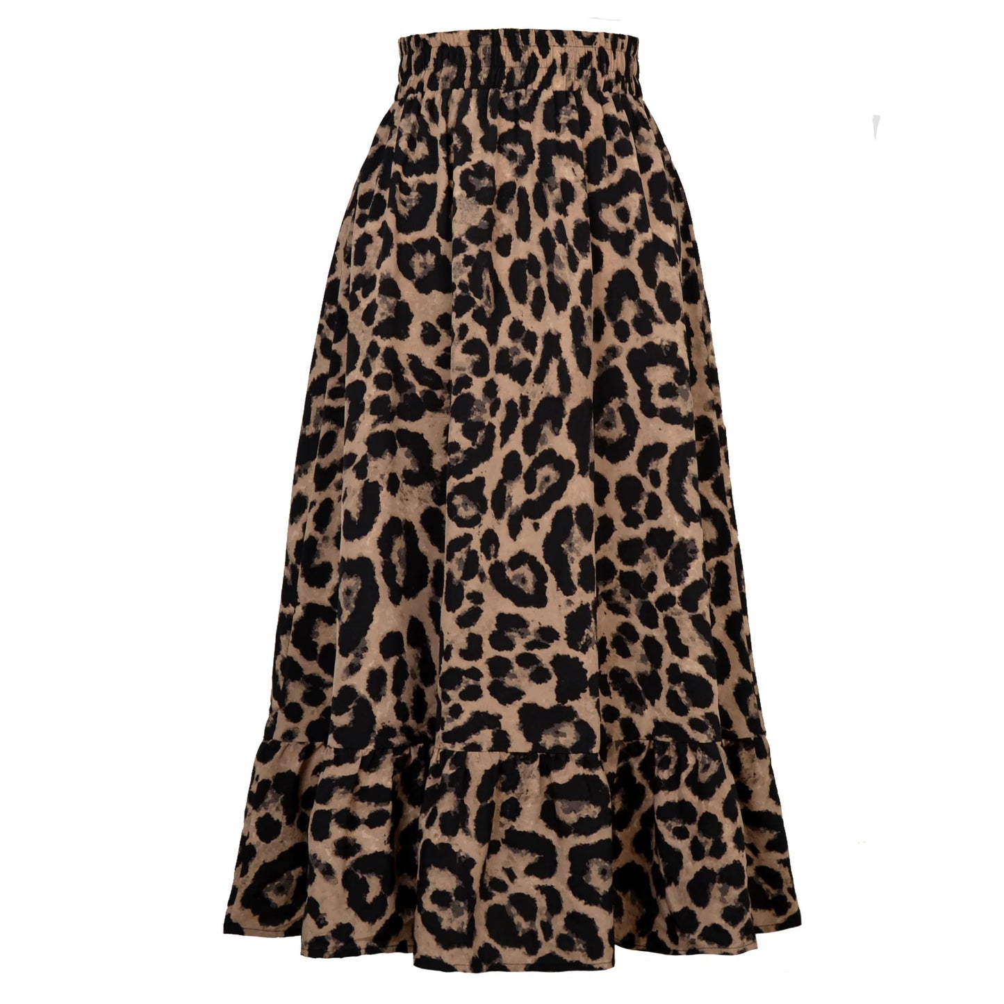 Wildy Poised High Waist Animal Print Skirt