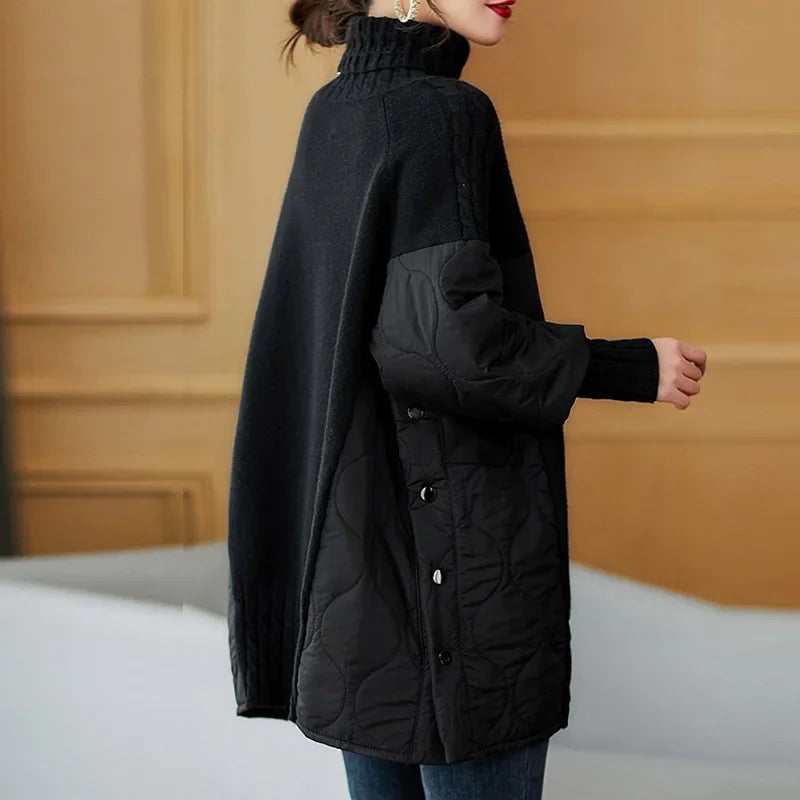 Trendy Knit Top Sweater with  Long Sleeves