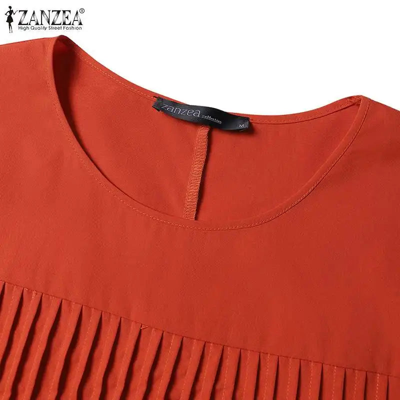 Styling Secret Short Sleeve Pleated Midi Dress