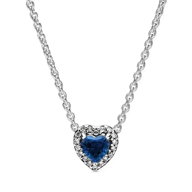 925 Sterling Silver Classic Heart-shaped Necklace