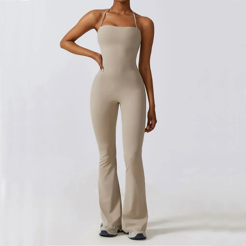 Jumpsuit One Piece Outfit Gym Fitness Bodysuit