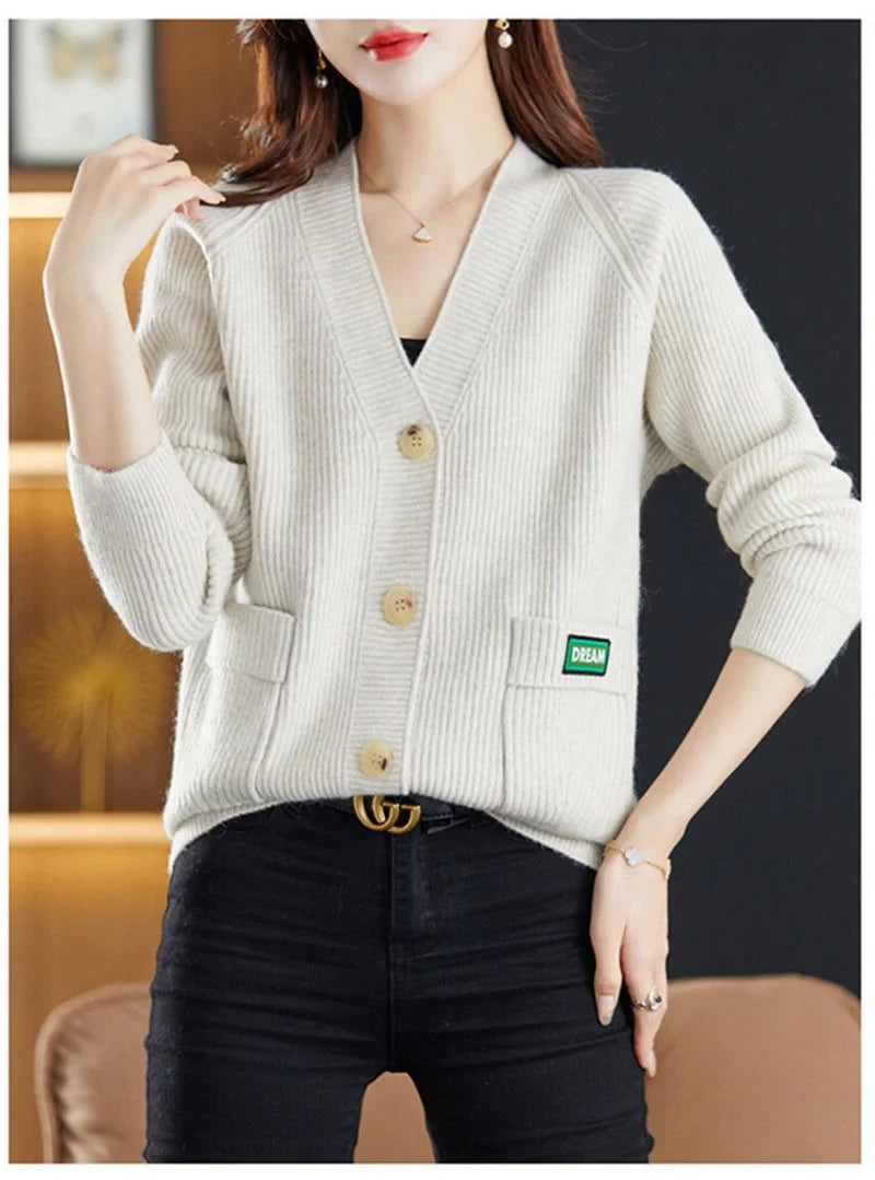 Sweater  V-neck  Cardigan Jacket