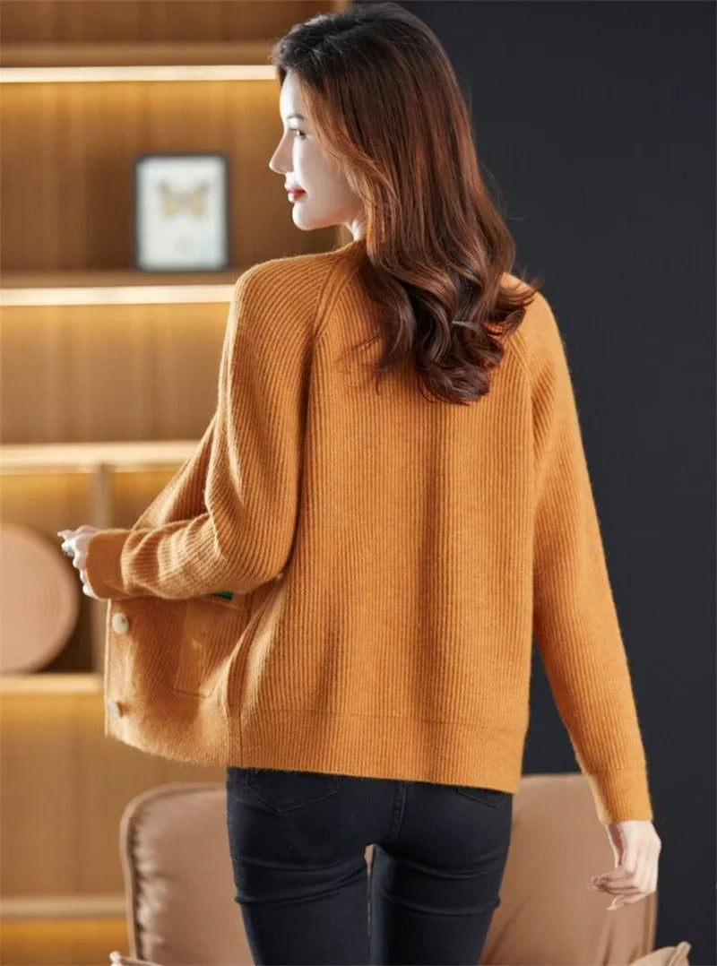 Sweater  V-neck  Cardigan Jacket