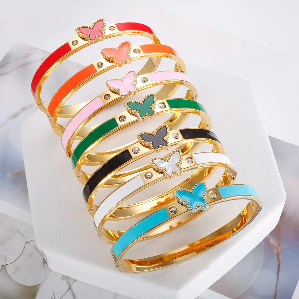 Exquisite Retro Butterfly Bracelet Bangles