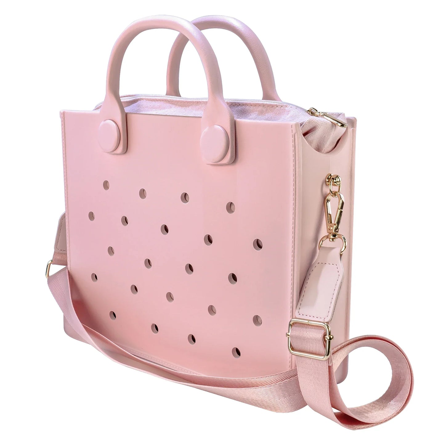 New! Charms Style Bogg Bag Hole Punched Lightweight Tote Bag - Variety of Colors - Mix and Match!