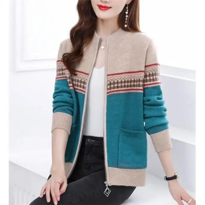 Country Western Style Retro  Casual Jacket Zipper Cardigan