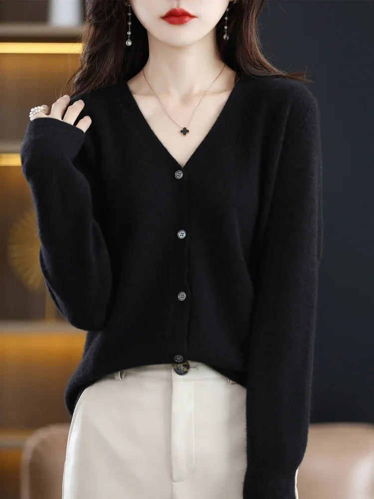 Baby Soft V-neck Slim Cardigan
