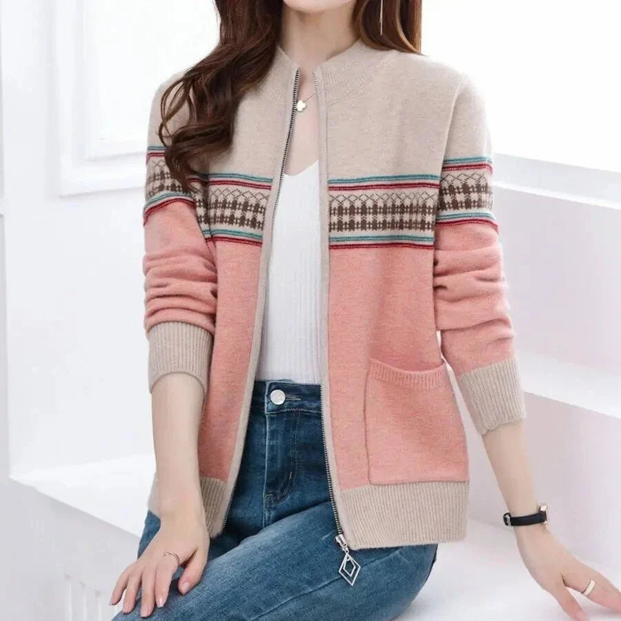 Country Western Style Retro  Casual Jacket Zipper Cardigan
