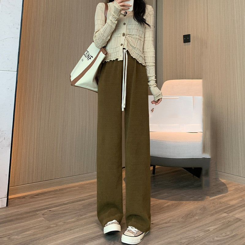 Stylish Makaron Knitted Wide Leg Pants