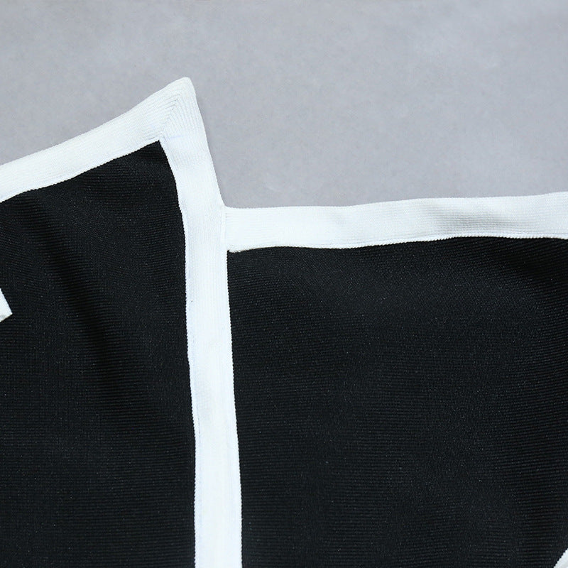 Backless Strapless Bow Detail Mini Dress