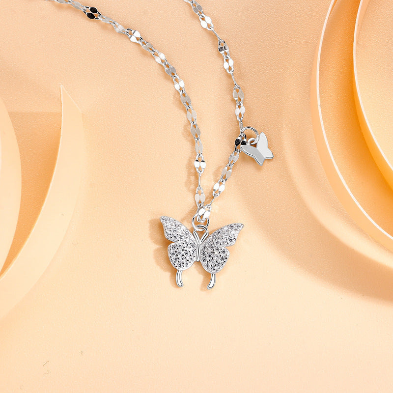 Silver Butterfly Necklace