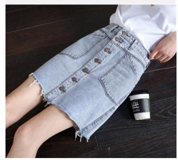 Svelte Mesh Mid-length Skirt High Waist Slimming