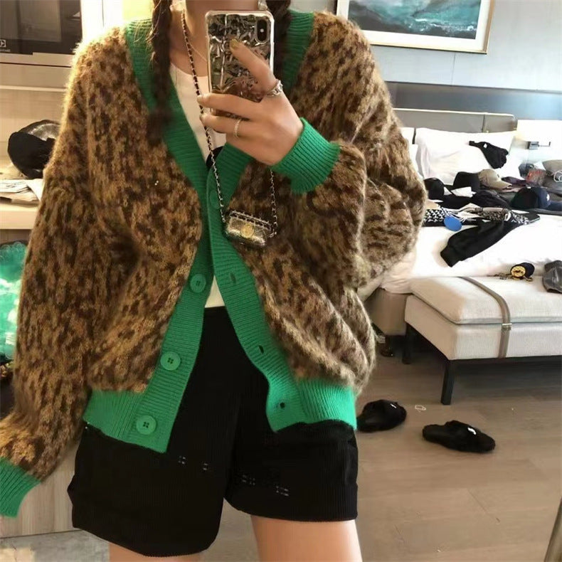 My Flare Faux Mohair Knit Cardigan