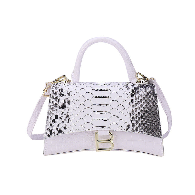 Swanky Snake Skin Pattern Handbag
