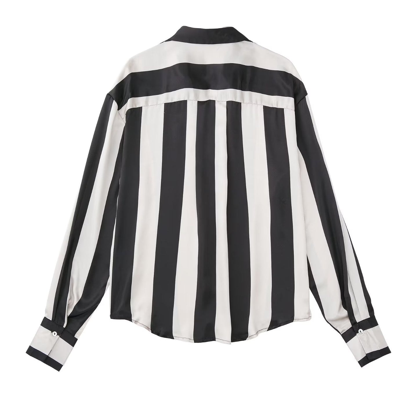 Iconic Silk Satin Texture Loose Shirt