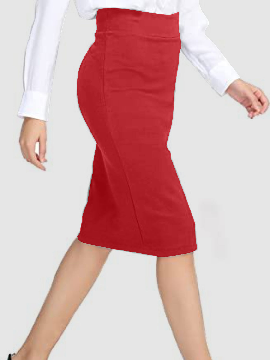 Classic Style  High Waist Wrap Skirt