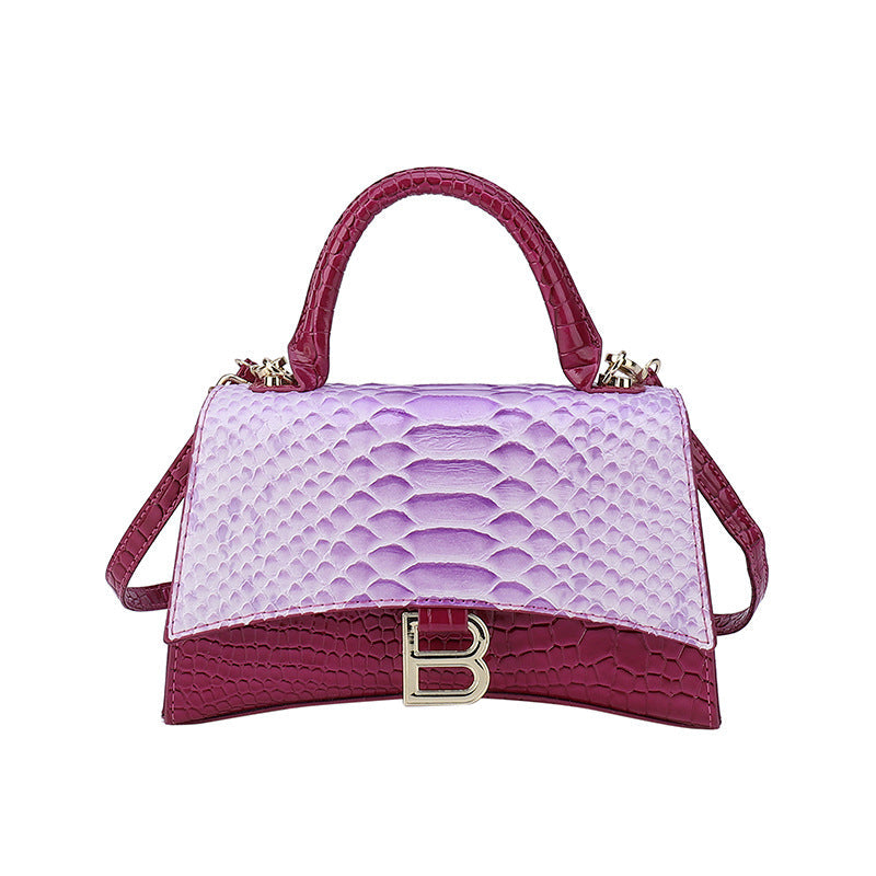 Swanky Snake Skin Pattern Handbag