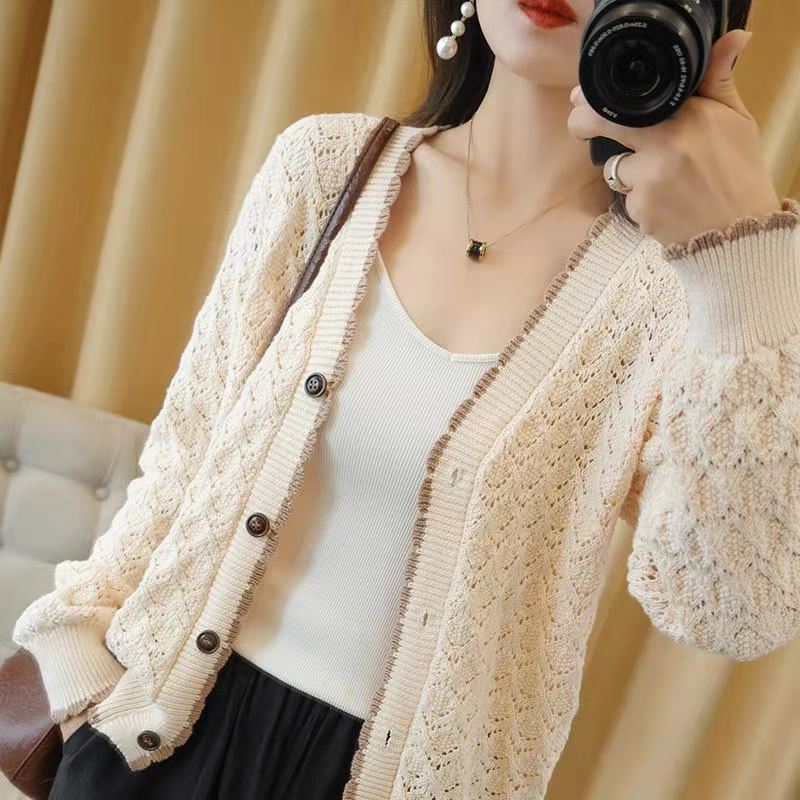 Hold Onto Love Open Stitch Knit Cardigan