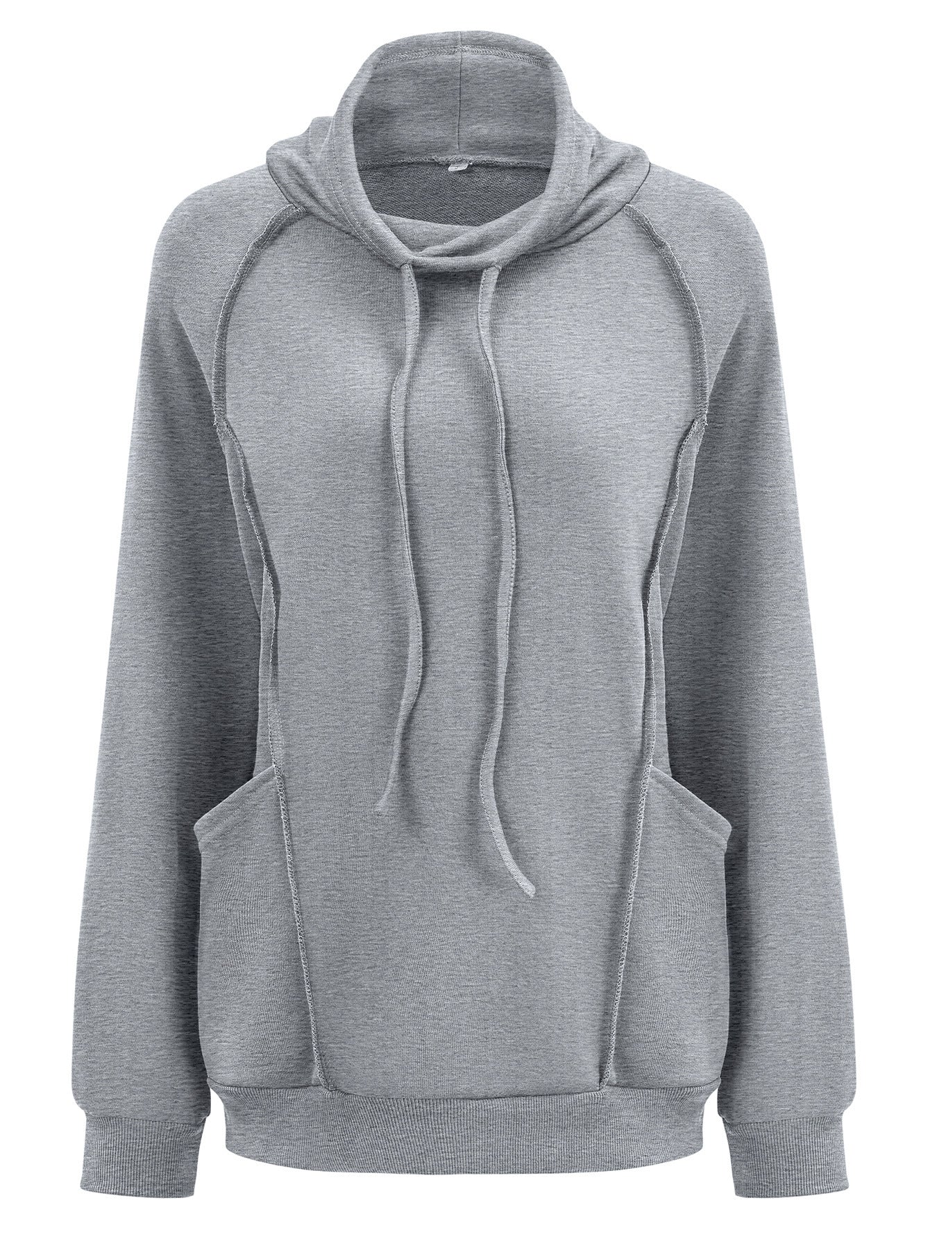 kneaded Turtleneck Patchwork Loose Sweater