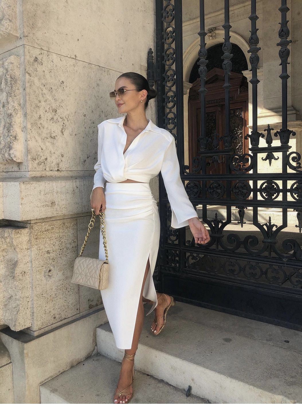 Luxe Niche Top & Skirt High End Two Piece Set