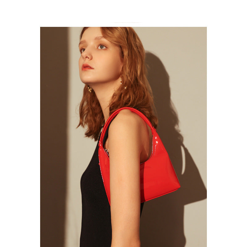 Premium Cowhide Leather High-End Underarm Bag